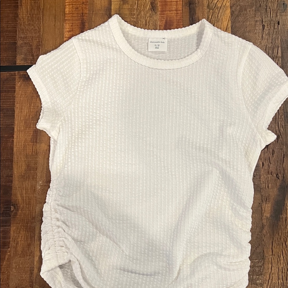 Abercrombie Kids White Textured T-Shirt